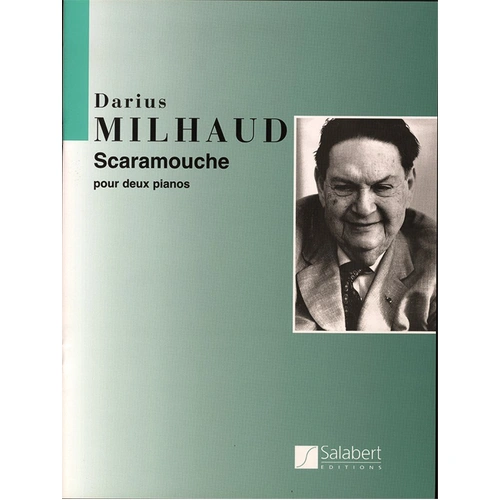 Milhaud - Scaramouche for 2 Pianos 4 Hands, Salabert Editions, 1 Page