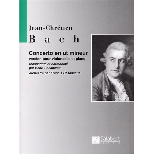 Jc Bach - Concerto C Min Viola/Piano Casadesus Version (Softcover Book)