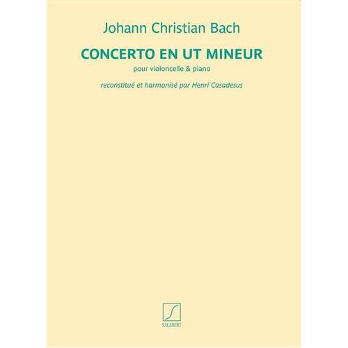 Jc Bach - Concerto C Min Cello/Piano (Softcover Book)