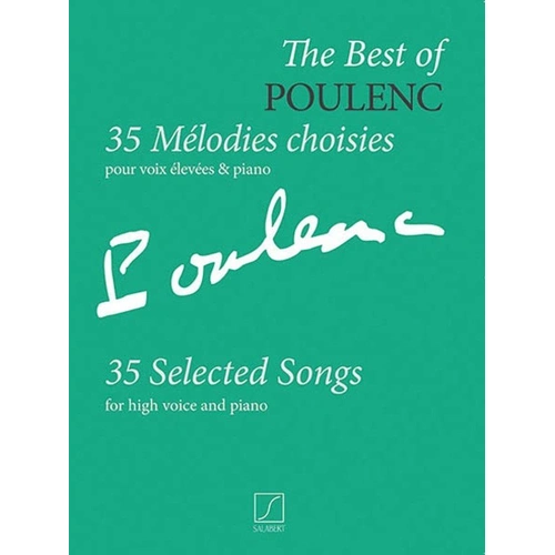 Best of Poulenc Vocal Score - 35 Songs for High Voice