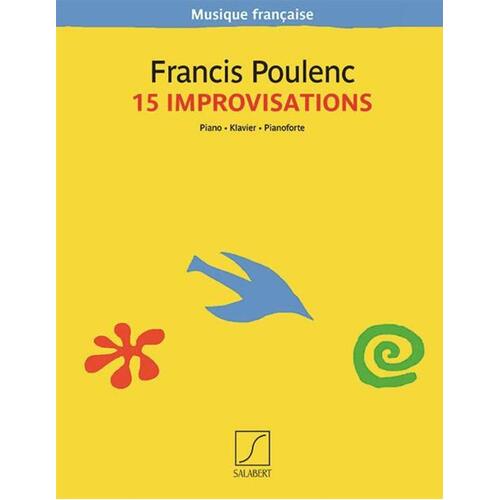 Poulenc - 15 Improvisations Piano (Softcover Book)