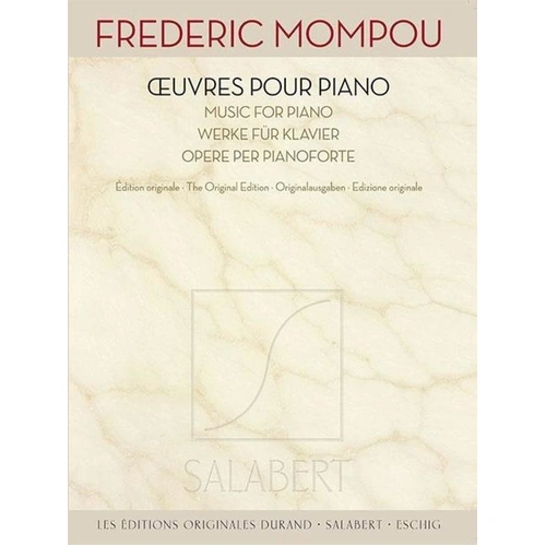 Mompou Works for Piano, 236 Pages, Salabert Editions, Les Editions Originales Series