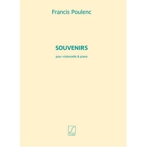 Poulenc - Souvenirs For Cello and Piano (Softcover Book)