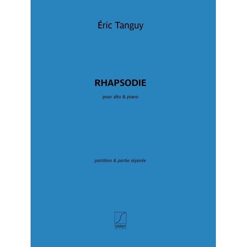 Tanguy - Rhapsodie For Viola/Piano (Softcover Book)