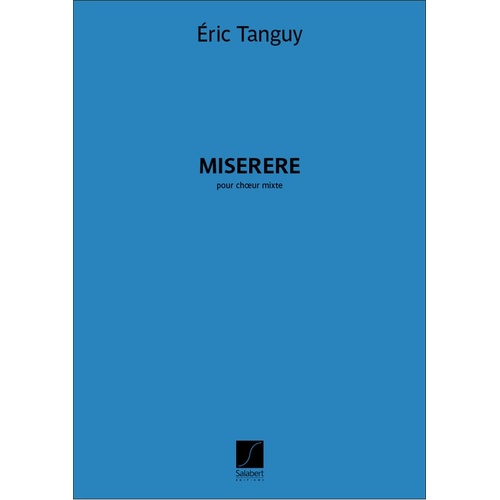 Tanguy - Miserere SATB A Cappella