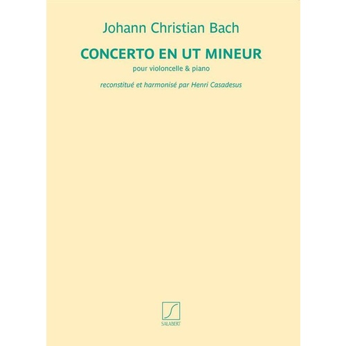 Jc Bach - Concerto C Min Cello/Piano