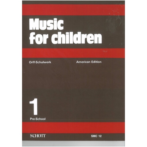 Music for Children Vol 1 American Edition Pre-School