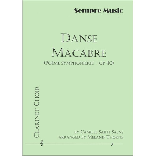 Danse Macabre Clarinet Choir (Music Score/Parts)