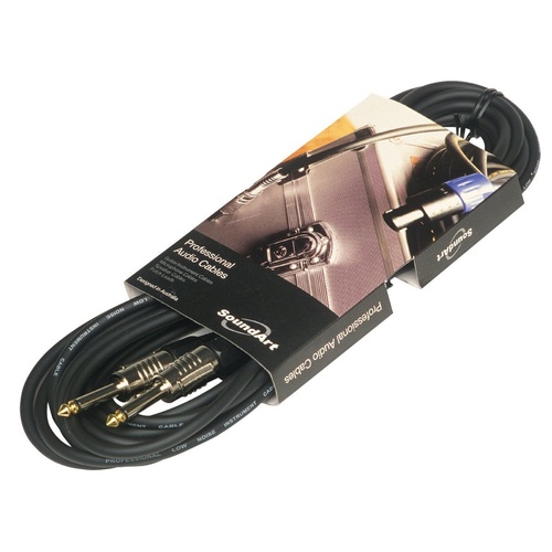 SoundArt SMI-22 Pro-Gear Guitar/Instrument Cable, 6m Length, Jack to Jack, 6mm Diameter