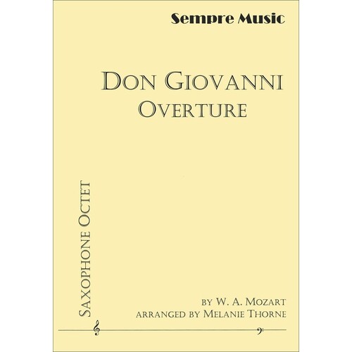 Don Giovanni Overture Sax Octet Score/Parts Arr Thorne (Music Score/Parts)