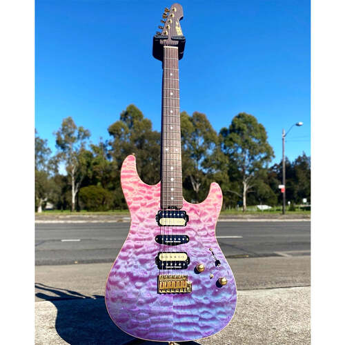 ESP Original Custom Shop Snapper CTM Electric Guitar H-S-H Purple Red Gradation