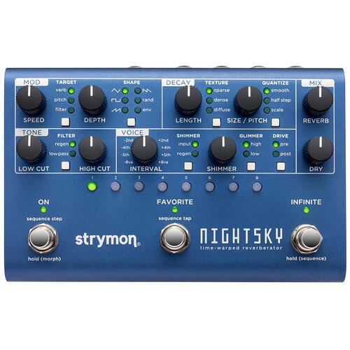 Strymon NightSky Time Warped Reverb Effects Pedal