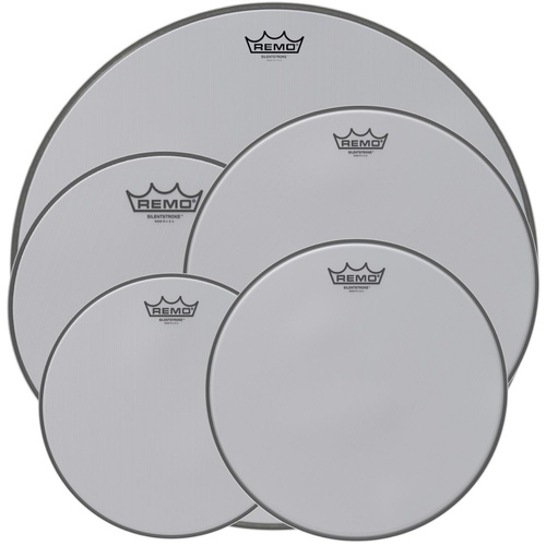 Remo Silent Stroke Mesh Rock Pack 22 10 12 16 14 snr Drum Head Skins