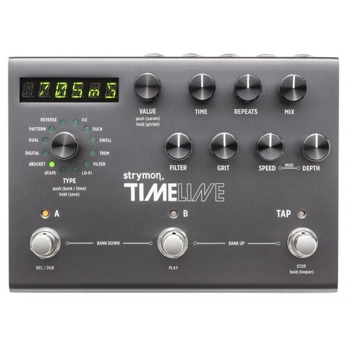 Strymon TimeLine Multi Delay Pedal with 12 Delay Machines, 200 Presets, MIDI Control, and 30-Second Looper