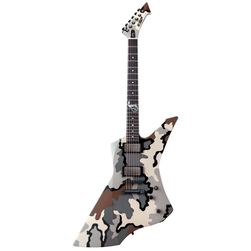 ESP James Hetfield Signature Snakebyte Camo Guitar with Hardshell Case and Certificate of Authenticity
