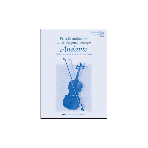 Andante Concerto for Violin in E Minor, 2nd Mvt - String Orchestra Arrangement