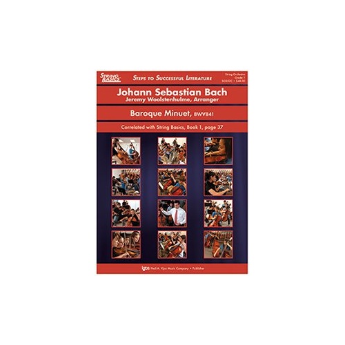 Baroque Minuet BWV841 for String Orchestra by Neil A. Kjos Music Company