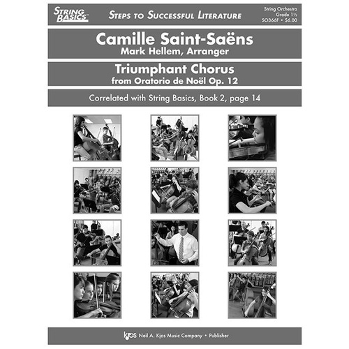 Triumphant Chorus (From Oratorio de Noel, Op. 12) - Score for String Orchestra