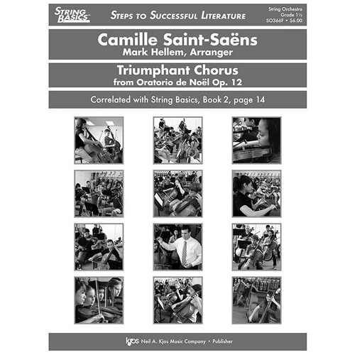 Triumphant Chorus from Oratorio de Noel Op. 12 - Score for String Orchestra