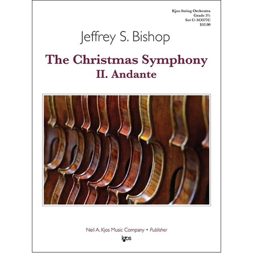The Christmas Symphony Andante for String Orchestra - Score and Parts by Jeffrey Bishop