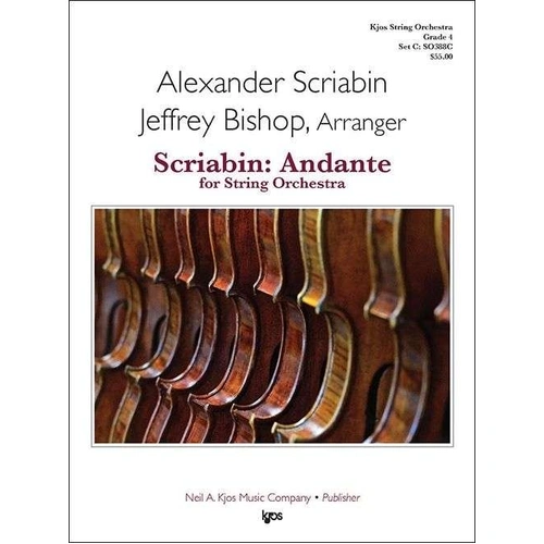 Scriabin: Andante for String Orchestra - 39 Pages - Neil A. Kjos Music Company