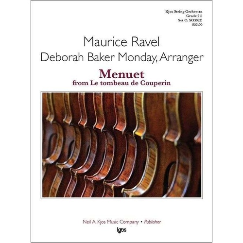 Menuet from Le Tombeau de Couperin for String Orchestra