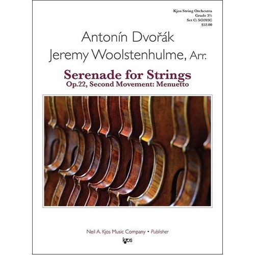 Serenade for Strings Op. 22 Second Movement: Menuetto for String Orchestra