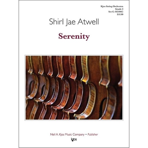 Serenity for String Orchestra - Score and Parts by Shirl Jae Atwell, Duration 2:20, G Natural Minor