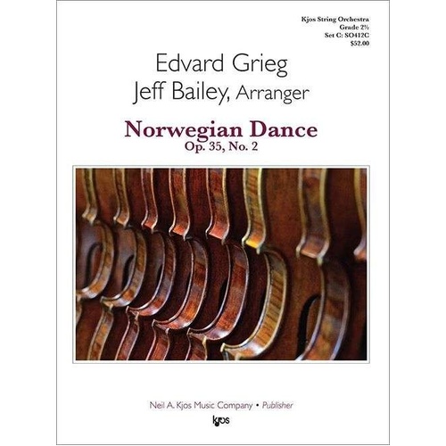 Norwegian Dance Op 35 No 2 for String Orchestra Grade 2.5