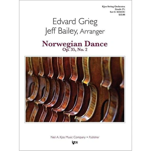 Norwegian Dance Op 35 No 2 String Orchestra Grade 2.5