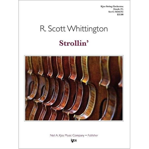 Strollin for String Orchestra, Grade 2.5 by Neil A. Kjos Music Company