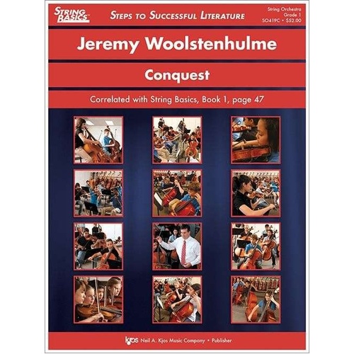 Conquest SO GR 1 String Orchestra Sheet Music by Neil A. Kjos Music Company, 49 Pages