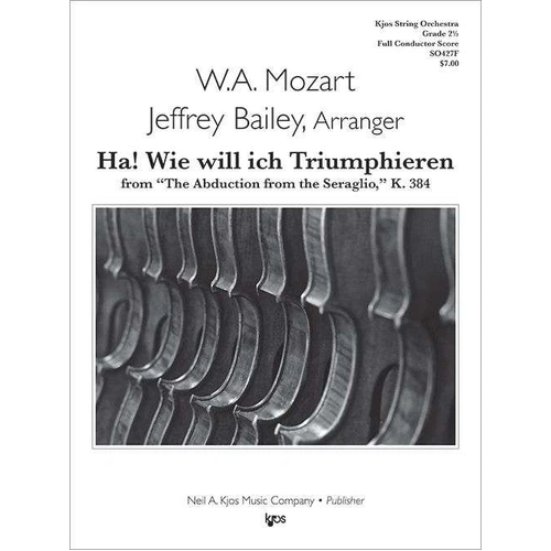 HA! Wie Will Ich Triumphieren Score for String Orchestra, 12 Pages, Neil A. Kjos Music Company