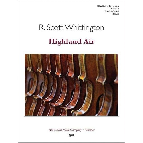 Highland Air SO GR3 - String Orchestra Ensemble by Neil A. Kjos Music Company, 44 Pages