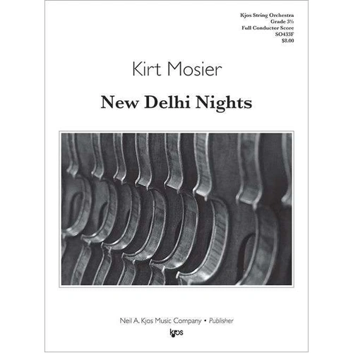 New Delhi Nights String Orchestra Grade 3.5 Score by Neil A. Kjos Music Company, 12 Pages