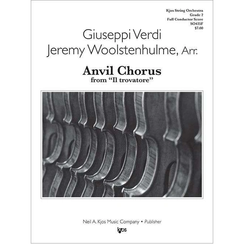 Anvil Chorus from II Trovatore String Orchestra Grade 2 Score