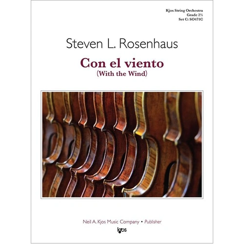 Con el viento for String Orchestra by Neil A. Kjos Music Company, 43 pages