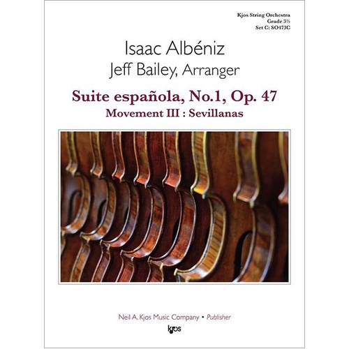 Suite Española No 1 Op 47 Mov 3 Sevillanas for String Orchestra