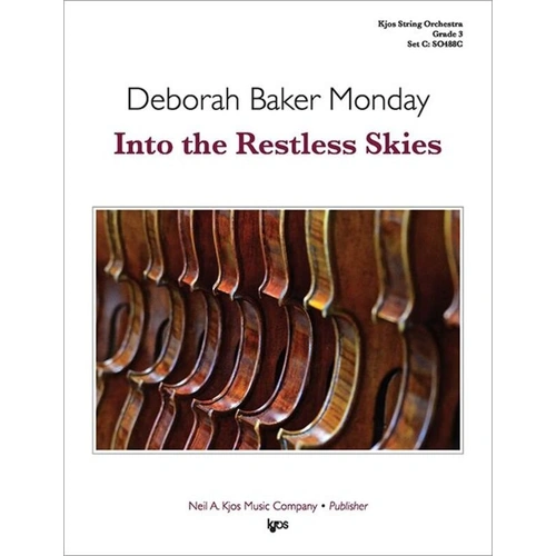 Into the Restless Skies for String Orchestra SO3 SC/PTS by Deborah Baker Monday