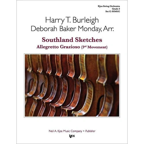 Southland Sketches Allegretto Grazioso 3rd Mvt SO3 SC/PTS by Harry T. Burleigh Arranged by Deborah Baker Monday