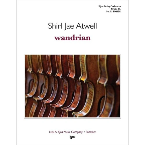 Wandrian for String Orchestra SO3.5 SC/PTS by Shirl Jae Atwell