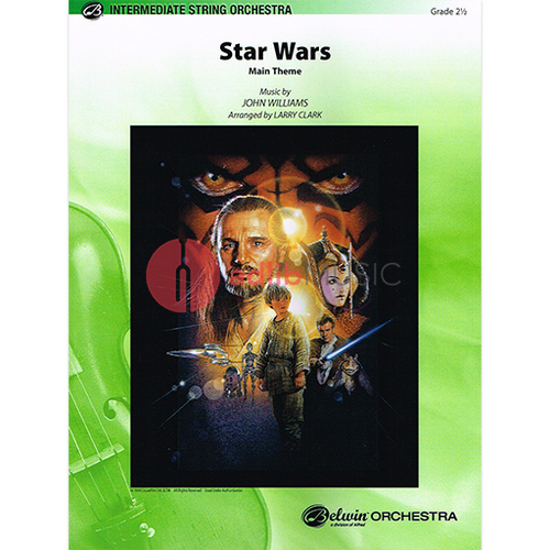 Star Wars Main Theme for String Orchestra by Larry Clark, Grade 2.5