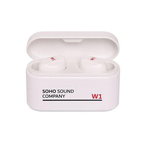 Soho W1 True Wireless Stereo Bluetooth Earbuds with Charging Case - White