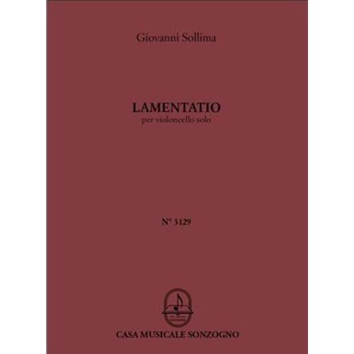 Sollima - Lamentatio Cello Solo (Softcover Book)