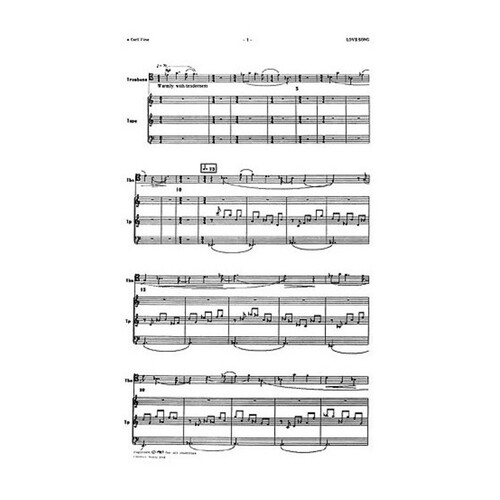 Vine Love Song (1986) Score Trombone (Archive E 