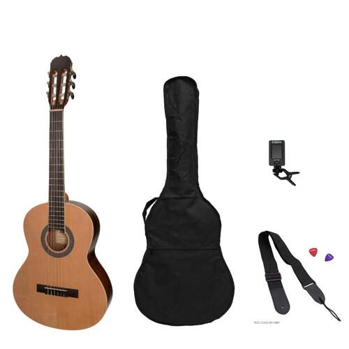 Sanchez 3/4 Size Student Classical Guitar Pack (Spruce/Rosewood)