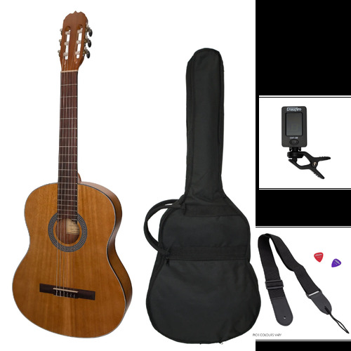 Sanchez Full-size Size Student Classical Guitar Pack (Acacia)