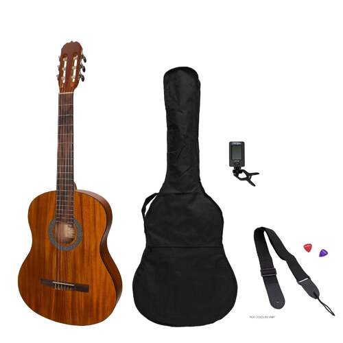 Sanchez Full-size Size Student Classical Guitar Pack (Koa)