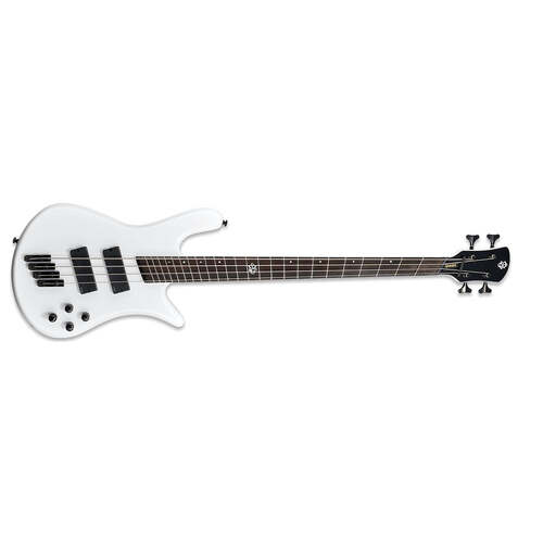 Spector NS Dimension HP 4 Bass Guitar Multi-Scale White Sparkle Gloss w/ EMGs & Darkglass Tone Capsule - NSDM4WH