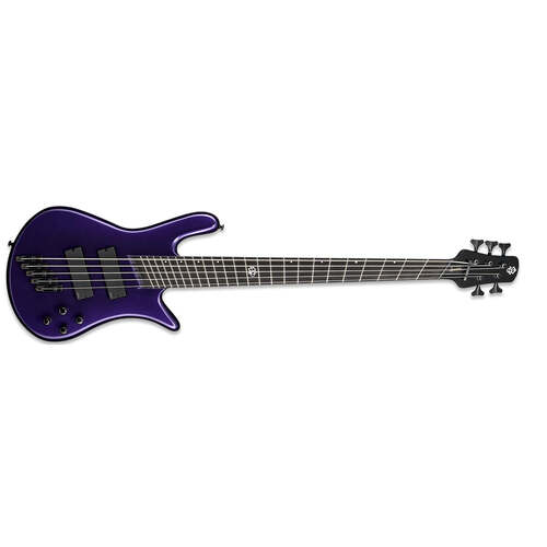 Spector NS Dimension HP 5 Bass Guitar Multi-Scale 5-String Plum w/ EMGs & Darkglass Tone Capsule - NSDM5PL